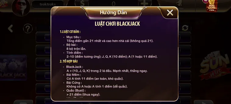 Black Jack Tại SunWin Chinh Phục Sòng Bài Trực Tuyến Đẳng Cấp Thượng Lưu