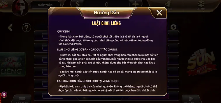 Trải Nghiệm Đỉnh Cao Liêng Tại SunWin Cho Mọi Cược Thủ Đẳng Cấp