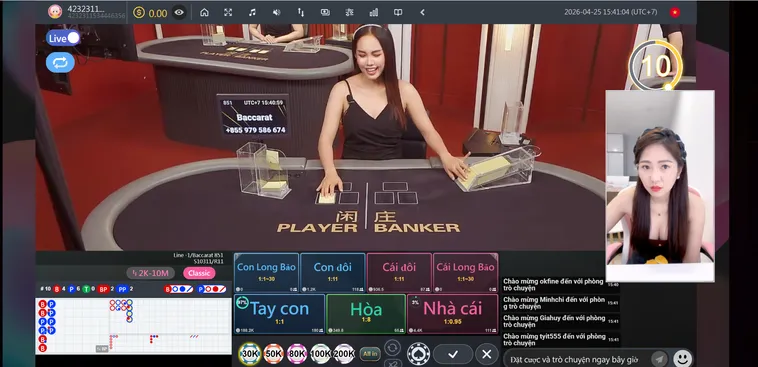 Giao DIện Hấp Dẫn LiveStream Casino SunWin Cùng Dealer Chuyên Nghiệp