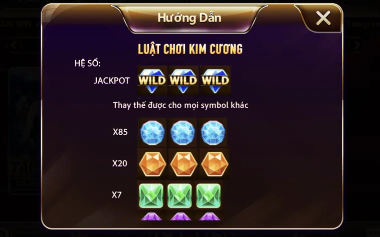 Minigame Kim Cương Tại SunWin Mang Về Vận May Tài Lộc Bất Tận Cho Người Chơi