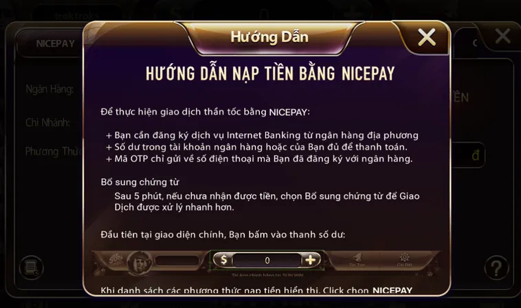 SunWin Cũng Hỗ Trợ Nạp Tiền Thần Tốc Bằng NicePay