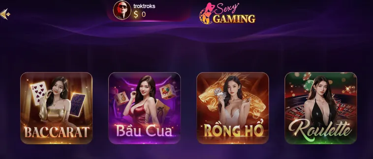 Sexy Gaming Livestream Tại SunWin Sòng Bài Trực Tuyến Đẳng Cấp Với Tỷ Lệ Thắng Khủng