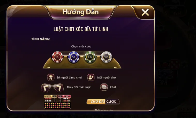 Minigame Xóc Đĩa Tứ Linh Tại SunWin Đấu Trí Săn Hũ Jackpot Khủng